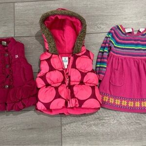 Old Navy Pink and Multicolor Kids Jackets & Coats